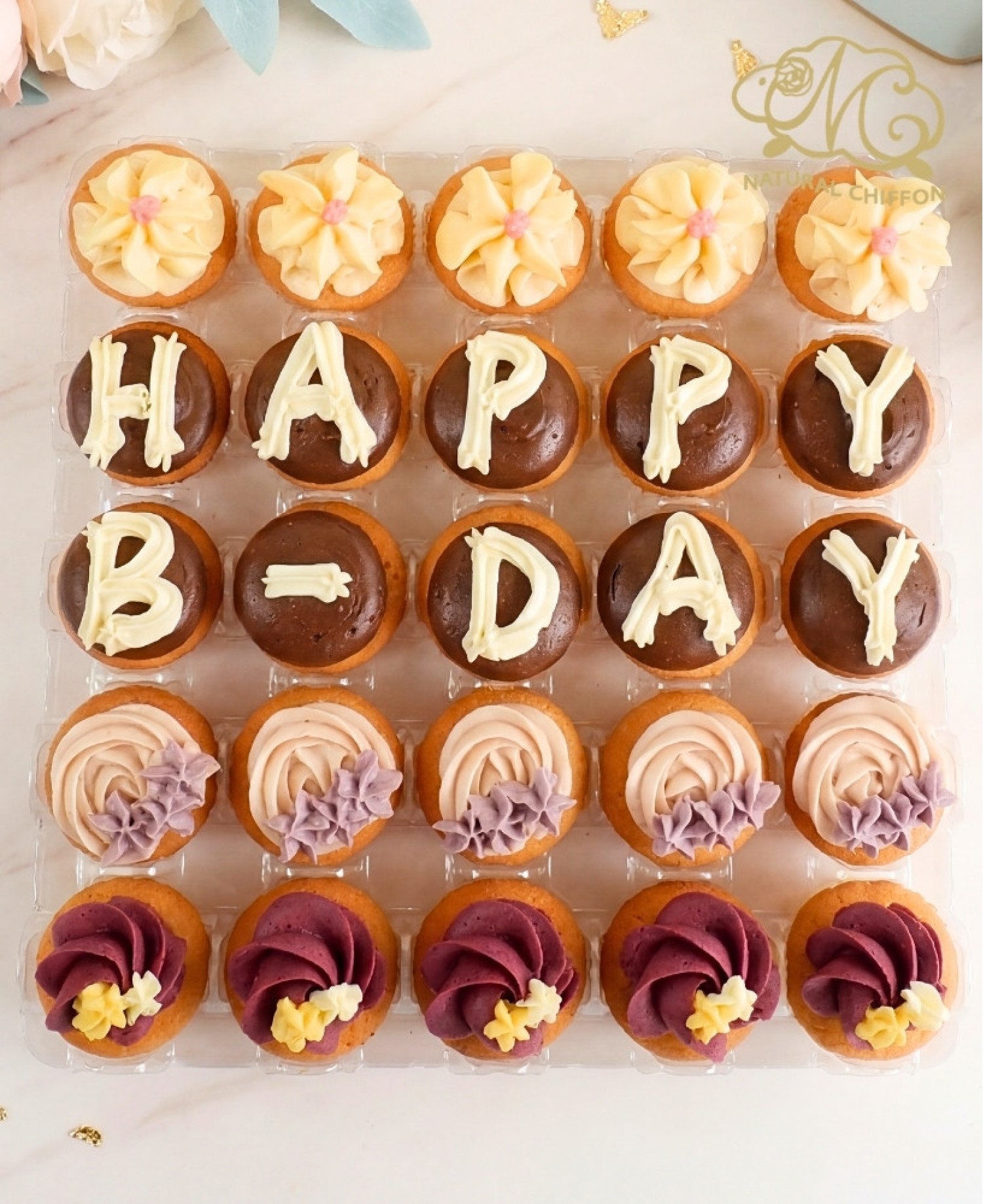 mini cupcake set J (10個字母)